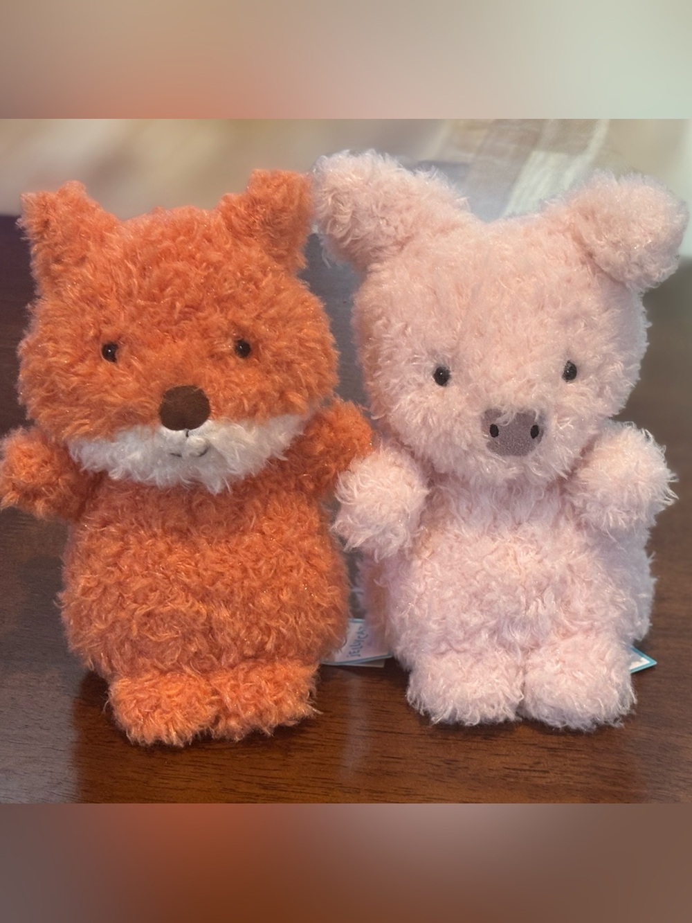 Jellycat Bundle Little Fox and Little Pig (pig was retired by Jellycat) BNWT HTF